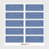 Anpassbare Gästeschriften für Hochzeiten Aufkleber (Blatt)