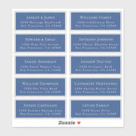 Anpassbare Gästeschriften für Hochzeiten Aufkleber