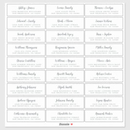Anpassbare Gästeschriften für Hochzeiten Aufkleber