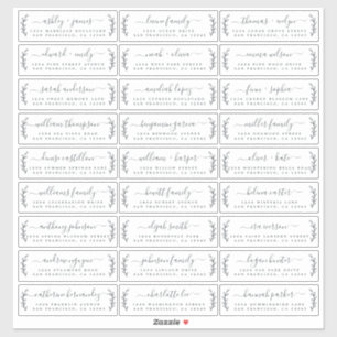Anpassbare Gästeschriften für Hochzeiten Aufkleber