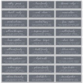 Anpassbare Gästeschriften für Hochzeiten Aufkleber (Vorderseite)