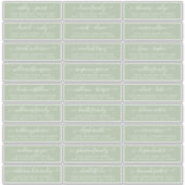 Anpassbare Gästeschriften für Hochzeiten Aufkleber (Vorderseite)