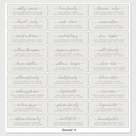 Anpassbare Gästeschriften für Hochzeiten Aufkleber