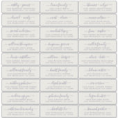 Anpassbare Gästeschriften für Hochzeiten Aufkleber (Vorderseite)