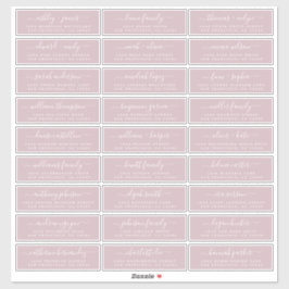 Anpassbare Gästeschriften für Hochzeiten Aufkleber