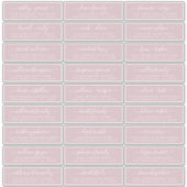 Anpassbare Gästeschriften für Hochzeiten Aufkleber (Vorderseite)