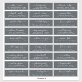 Anpassbare Gästeschriften für Hochzeiten Aufkleber
