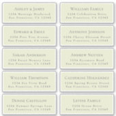 Anpassbare Gästeschriften für Hochzeiten Aufkleber (Vorderseite)