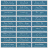 Anpassbare Gästeschriften für Hochzeiten Aufkleber (Vorderseite)