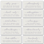 Anpassbare Gästeschriften für Hochzeiten Aufkleber (Vorderseite)