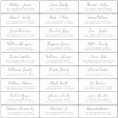 Anpassbare Gästeschriften für Hochzeiten Aufkleber (Vorderseite)