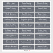 Anpassbare Gästeschriften für Hochzeiten Aufkleber (Blatt)