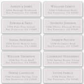 Anpassbare Gästeschriften für Hochzeiten Aufkleber (Vorderseite)