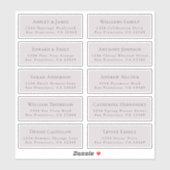 Anpassbare Gästeschriften für Hochzeiten Aufkleber (Blatt)