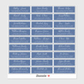 Anpassbare Gästeschriften für Hochzeiten Aufkleber (Blatt)