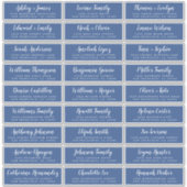 Anpassbare Gästeschriften für Hochzeiten Aufkleber (Vorderseite)