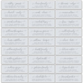 Anpassbare Gästeschriften für Hochzeiten Aufkleber (Vorderseite)