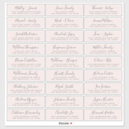Anpassbare Gästeschriften für Hochzeiten Aufkleber