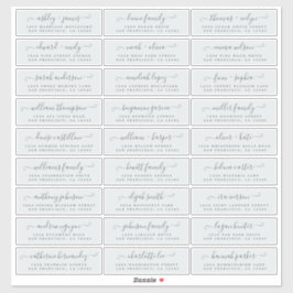 Anpassbare Gästeschriften für Hochzeiten Aufkleber