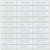 Anpassbare Gästeschriften für Hochzeiten Aufkleber (Vorderseite)