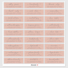 Anpassbare Gästeschriften für Hochzeiten Aufkleber