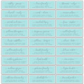 Anpassbare Gästeschriften für Hochzeiten Aufkleber (Vorderseite)