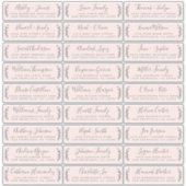 Anpassbare Gästeschriften für Hochzeiten Aufkleber (Vorderseite)