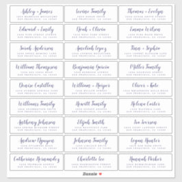 Anpassbare Gästeschriften für Hochzeiten Aufkleber