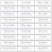 Anpassbare Gästeschriften für Hochzeiten Aufkleber (Vorderseite)