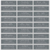 Anpassbare Gästeschriften für Hochzeiten Aufkleber (Vorderseite)