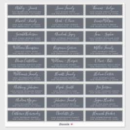 Anpassbare Gästeschriften für Hochzeiten Aufkleber