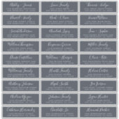 Anpassbare Gästeschriften für Hochzeiten Aufkleber (Vorderseite)