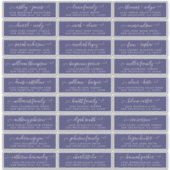 Anpassbare Gästeschriften für Hochzeiten Aufkleber (Vorderseite)