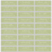 Anpassbare Gästeschriften für Hochzeiten Aufkleber (Vorderseite)