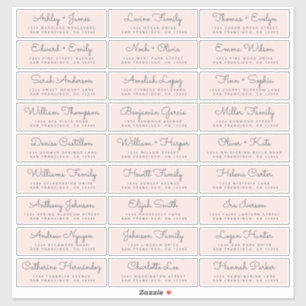 Anpassbare Gästeschriften für Hochzeiten Aufkleber