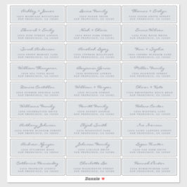 Anpassbare Gästeschriften für Hochzeiten Aufkleber