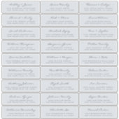 Anpassbare Gästeschriften für Hochzeiten Aufkleber (Vorderseite)