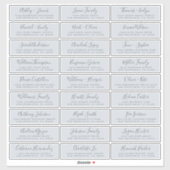 Anpassbare Gästeschriften für Hochzeiten Aufkleber (Blatt)