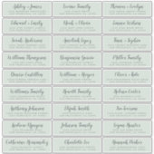 Anpassbare Gästeschriften für Hochzeiten Aufkleber (Vorderseite)