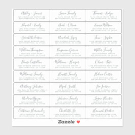 Anpassbare Gästeschriften für Hochzeiten Aufkleber
