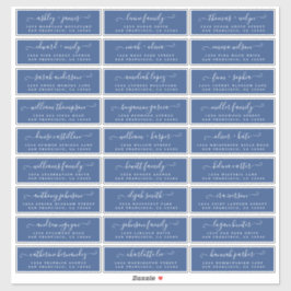 Anpassbare Gästeschriften für Hochzeiten Aufkleber