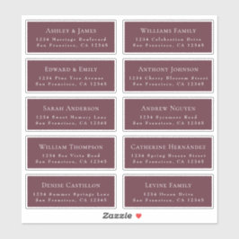 Anpassbare Gästeschriften für Hochzeiten Aufkleber