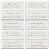 Anpassbare Gästeschriften für Hochzeiten Aufkleber (Vorderseite)