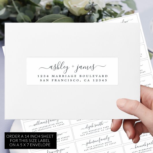 Anpassbare Gästeschriften für Hochzeiten Aufkleber