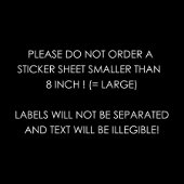 Anpassbare Gästeschriften für Hochzeiten Aufkleber