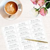 Anpassbare Gästeschriften für Hochzeiten Aufkleber