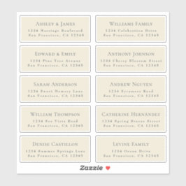 Anpassbare Gästeschriften für Hochzeiten Aufkleber