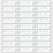 Anpassbare Gästeschriften für Hochzeiten Aufkleber (Vorderseite)