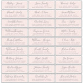 Anpassbare Gästeschriften für Hochzeiten Aufkleber (Vorderseite)