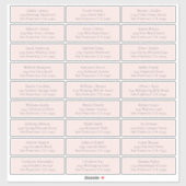 Anpassbare Gästeschriften für Hochzeiten Aufkleber (Blatt)